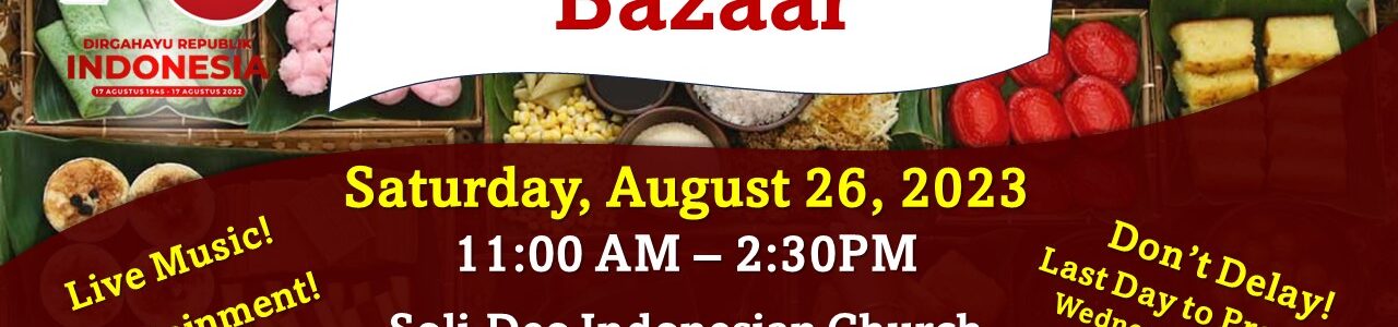 Indonesian Food Bazaar 2023 – Private Event