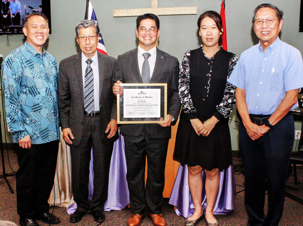 Toni Lo installed as Assistant Pastor on August 11, 2024, Rev. Timothy Charlotte William Kwan Ki