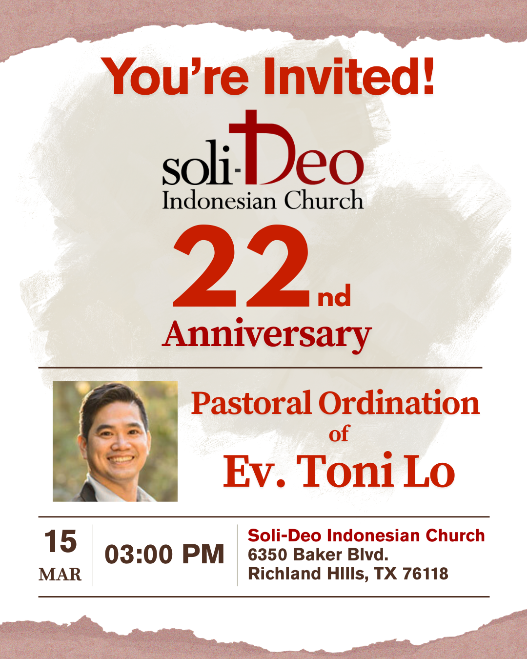 Soli-Deo Indonesian Church 22nd Anniversary